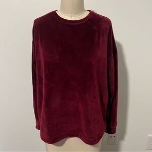 A New Day Velvet Long Sleeve Top